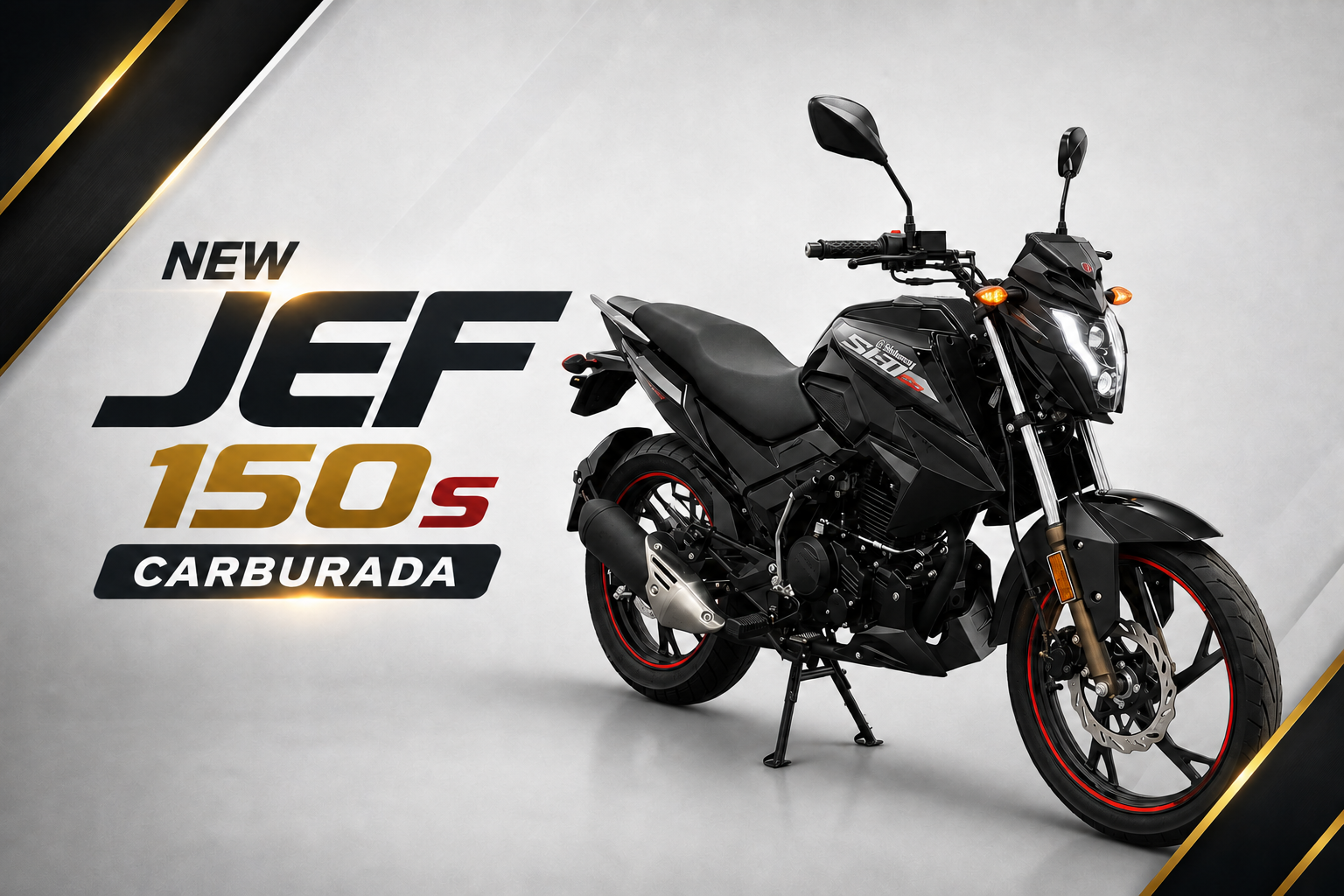 New JEF 150S Carburada 0km na SL Motos